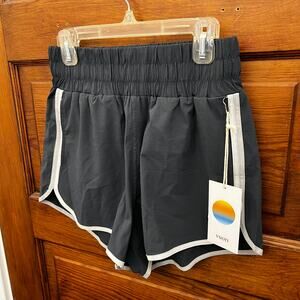 NWT Vuori Cardiff Short Charcoal Color Block Lightweight Running Shorts XS $64